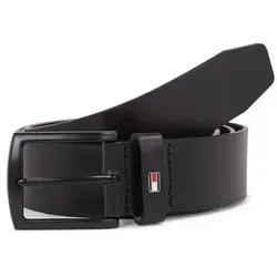 Tommy Hilfiger Herren Gürtel Denton Matte 3,5 cm - Herren-Gürtel aus 100% echtem Leder, 3,5 cm breit, mit praktischer quadratischer Dornschließe für individuelle Anpassung. Ideal für Arbeit und besondere Anlässe, zeitloses Design für jeden Look.