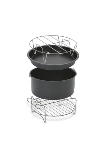 Tefal XA1120 Easy Fry XL Zubehörset - 4-teiliges Kochkorbeinsatz-Set für gesünderes Kochen mit antihaftbeschichtetem Edelstahl, passend für Easy Fry Fritteusen