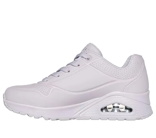 Skechers Uno Stand On Air 73690-LAV Lavendel - EU 37 - Sneaker mit luftgepolsterter Sohle und Air-Cooled Memory Foam, bieten ultimativen Komfort und zeitlosen Style in zartem Lavendel.