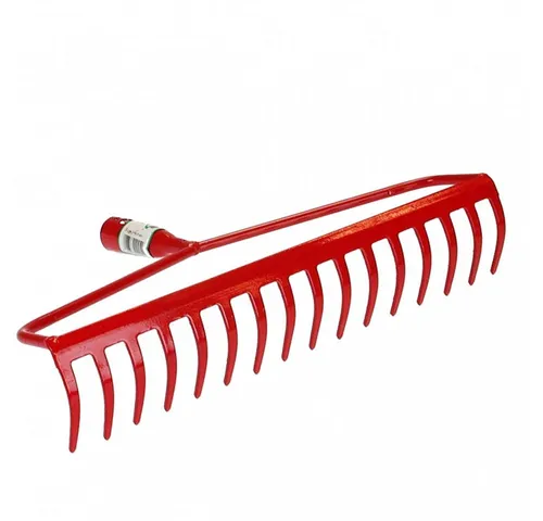 Polar Garten Rechen 2245 Bügelrechen mit 16 Zinken Harken Lockern Unkraut Laub, 38 cm Arbeitsbreite, (1 St), Rot pulverbeschichtet