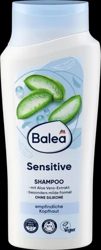 Balea Sensitive Shampoo 300 ml - Sanftes Shampoo für empfindliche Kopfhaut, ideal für tägliche Pflege und schützt das Haar vor Reizungen.