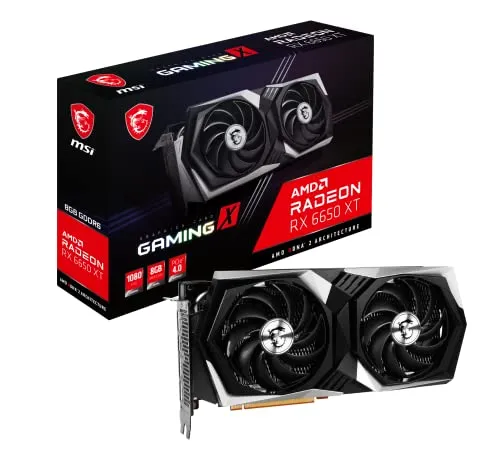 MSI Gaming Radeon RX 6650 XT 8GB GDDR6 - Grafikkarte mit Dual Torx 4.0-Lüftern für optimale Kühlung, FreeSync und VR-fähig für ein immersives Gaming-Erlebnis.