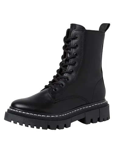 Tamaris Stiefelette 1-25276-41 003 normal - Wanderschuhe mit herausnehmbarem Fußbett und echtem Leder, bietet höchsten Tragekomfort und eine bequeme Absatzhöhe von 4 cm.