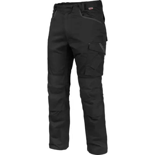 Würth MODYF Arbeitsbundhose Stretch X Moderne Bundhose für Herren Flexible, strapazierfähige Arbeitshose für Profis, Schwarz