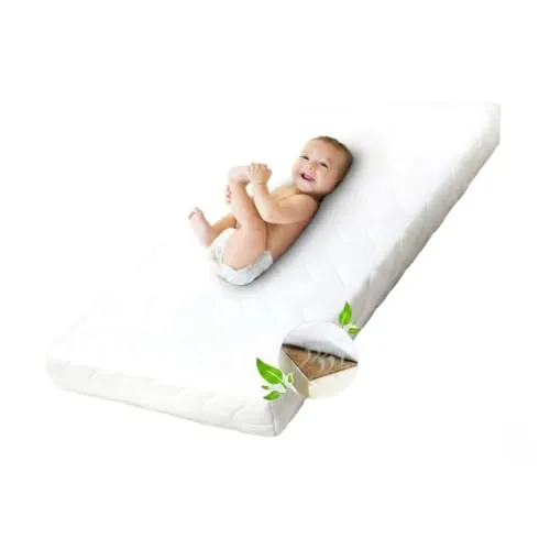 Ehrenkind® Kindermatratze Kokos 120x200 - Matratze für Kinder mit Kokosplatte und hochwertigem Schaum, bietet optimale Luftzirkulation, antibakterielle Eigenschaften und ist bei 60°C waschbar.