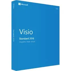 Microsoft Visio 2016 Standard | Diagramm-Software für Windows | 1 PC - Office-Software zur Erstellung professioneller Diagramme mit branchenspezifischen Vorlagen und nahtloser Integration in Microsoft-Programme.