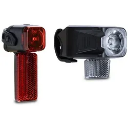 Cube ACID Beleuchtungsset PRO 20 CMPT - Cube ACID Pro 20 CMPT | Kompaktes Beleuchtungsset für Fahrräder, ideal für Sicherheit im Straßenverkehr. Mit hellem Frontlicht, Rücklicht und Reflektoren für optimale Sichtbarkeit.