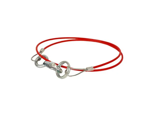 Abreißkabel, Abreißseil für Anhänger, 110cm, 1000N, Karabiner/Ring  AS43
