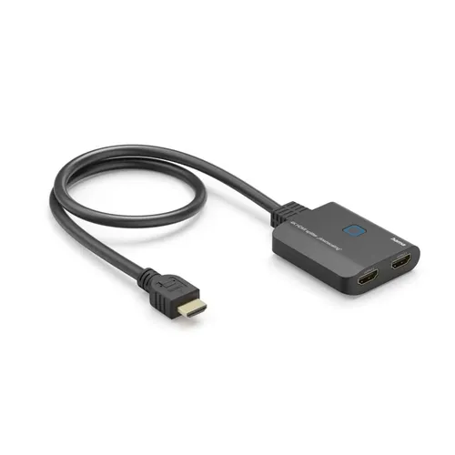 Hama 4K HDMI Splitter – 1 In 2 Out, UHD Auflösung - Videokabel & -stecker, ermöglicht das gleichzeitige Anschließen von zwei 4K Geräten für beeindruckende Bildqualität.