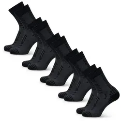 DANISH ENDURANCE Basicsocken Merino Hiking Light (5-Paar) - Sportsocken für Wanderer: Leicht, gepolstert und mit Anti-Blasen-Technologie für höchsten Komfort bei jedem Abenteuer.
