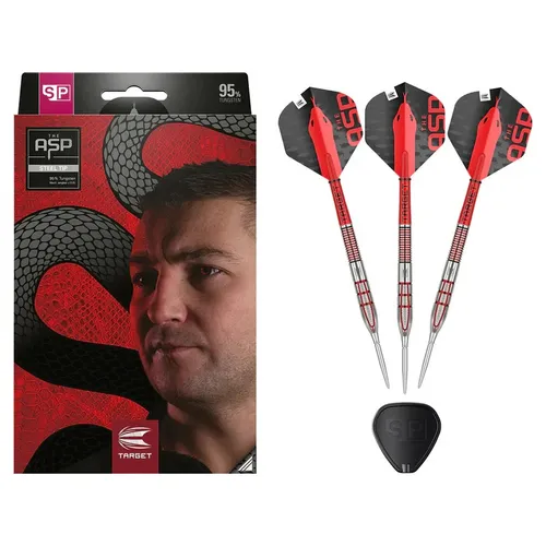 Target Darts Nathan Aspinall Gen 2 22G - 95% Wolfram Dartpfeile - Hochwertige Dartpfeile mit 22 g Gewicht, ideal für Steeldart-Spieler. Aus 95% Wolfram gefertigt, bieten sie optimalen Grip und Präzision für jedes Spiel.