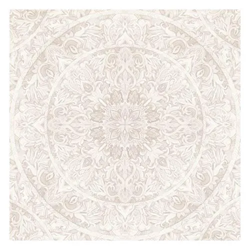 Bilderwelten Mandala Mustertapete Orientalisch inkl. Kleister 336x336cm - Vliestapete Made in Germany - Aquarell Tapete Schlafzimmer - Ornament Tapete - Mandala Tapete Wohnzimmer Flur T_3304