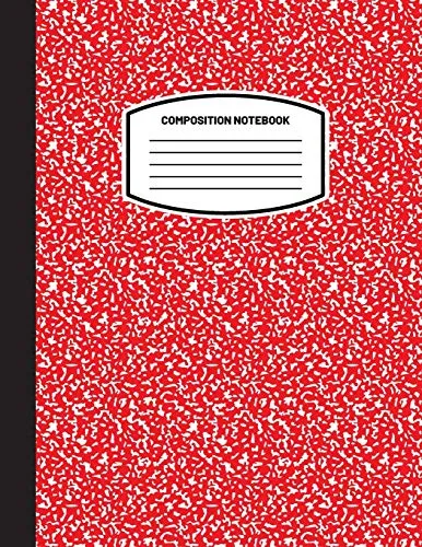 Classic Composition Notebook: (8.5x11) Wide Ruled Lined Paper Notebook Journal (Red) (Notebook for Kids, Teens, Students, Adults) Back to School and Writing Notes