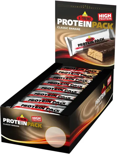 inkospor X-Treme Protein Pack, 24 x 35 g Riegel, Classic Banane