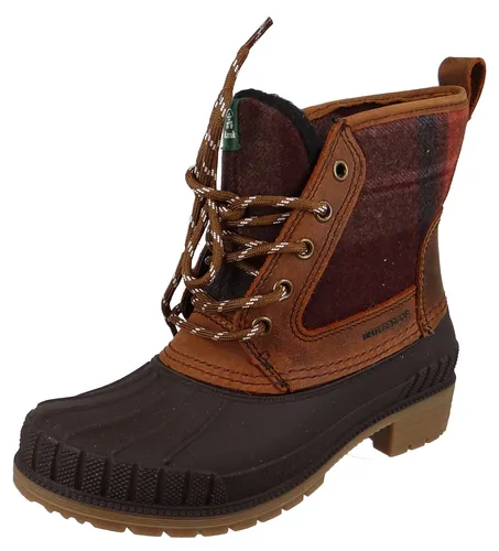 Kamik Sienna Mid Waterproof Stiefel - Dunkelbraun - Größe 36 - Wasserdichte Wanderschuhe mit warmem Baumwollfutter und rutschfester Gummisohle, ideal für Natur- und Hundeliebhaber.
