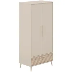 Paidi Babykleiderschrank Eefje - Wohnzimmerschränke – Hochwertiger Babykleiderschrank in Eiche und Beige, mit Blauer Engel Auszeichnung für nachhaltige Materialien.