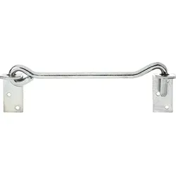 Sturmhaken mit Gegenplatte 590 mm, ø 12 mm - galvanisch verzinkt - Robuster Sturmhaken mit Gegenplatte zum Anschrauben, ideal für stabile Gartenzäune und wetterbeständig dank galvanischer Verzinkung.