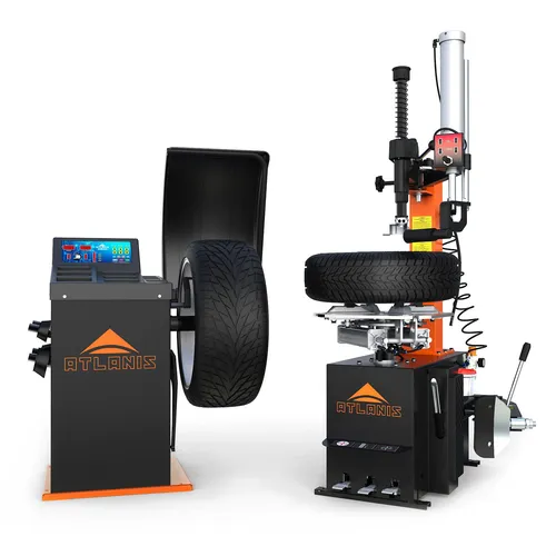 Reifen Montiermaschine Montiergerät mit Hilfsarm Wuchtmaschine Auswuchtmaschine