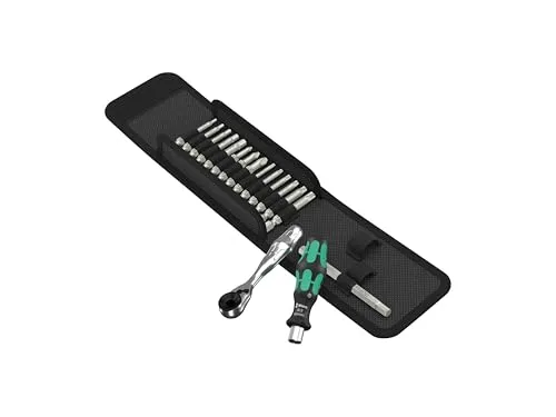 Wera Fensterbau Set - 19 teilig - Special Edition - Zubehör für Elektrowerkzeug: Kompaktes Set mit 19 hochwertigen Werkzeugen, ideal für präzise Arbeiten in engen Bereichen und langlebige Qualität dank HEX-PLUS-Profil.