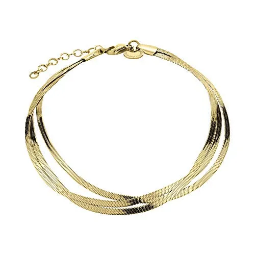 Liebeskind Berlin Fußkette LJ-0723-A-27 Edelstahl IP Gold - Elegante Fußkette aus Edelstahl in IP Gold, 27 cm lang mit Karabinerverschluss. Perfekt für Layering und ideal als Geschenk für jeden Anlass.