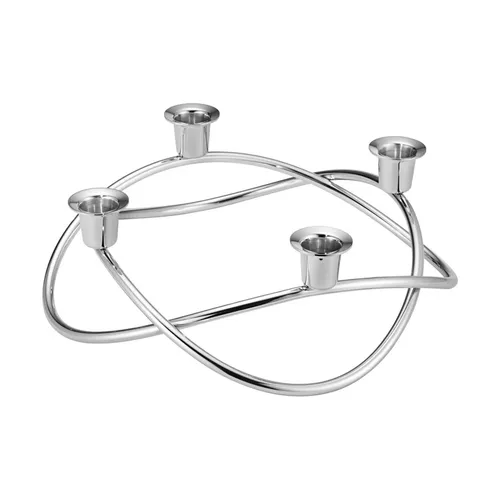 SEASON Kerzenständer von Georg Jensen, D = 260 mm aus Edelstahl - Moderner Kerzenständer aus Edelstahl, ideal für festliche Anlässe und stilvolle Raumdekoration in Eingang, Esszimmer und Wohnzimmer.