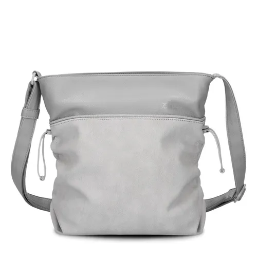 Zwei Damen Umhängetasche JANA J100 - Vielseitige Beuteltasche mit Kosmetikbeutel - Umhängetaschen mit verstellbarem Gurt, flexible Größe durch seitliche Raffung und wasserfestes Kunstleder – der perfekte Begleiter für Alltag und Freizeit.