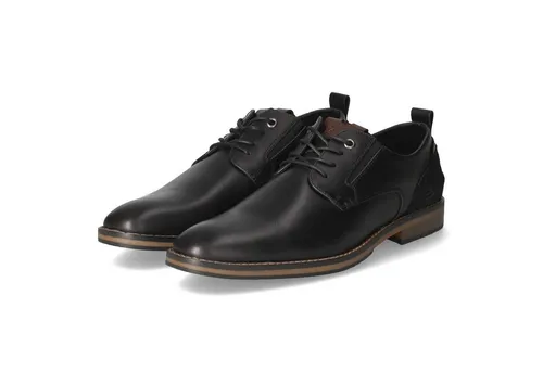 BULLBOXER Dress Casual Shoes – Elegante Freizeitschuhe für Herren in Schwarz (Größe 45) - Stylische und bequeme Businessschuhe mit extra weicher Decksohle. Ideal für den Alltag und besondere Anlässe. Hoher Komfort und herausnehmbare Einlegesohle für individuelle Anpassung.