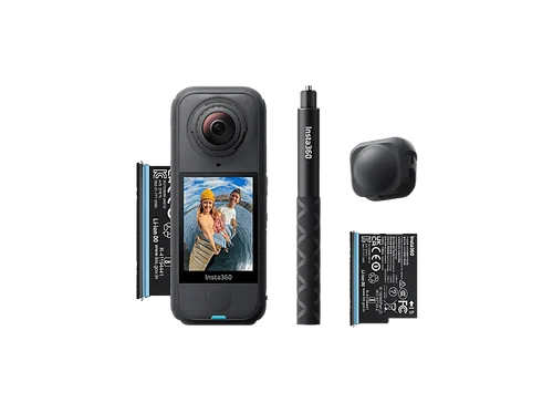 INSTA360 X4 Air Starter-Bundle Actioncam mit WLAN und Touchscreen - Insta360 Kamera mit vielseitigen Funktionen, ideal für kreative Aufnahmen und Abenteuer mit Freunden.