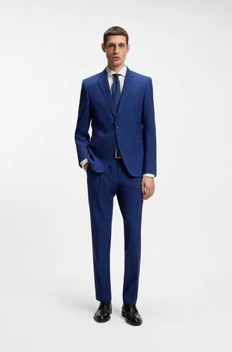 BOSS Herren H-JOE-spread-C1-222 Regular-Fit Hemd - Herrenhemden aus elastischem Baumwoll-Twill mit bügelleichtem Finish, ideal für einen gepflegten Look ohne viel Aufwand.