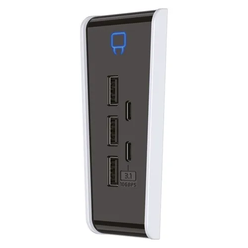 Venom USB Hub für PS5 Slim - 5-Port - Inklusive 3x USB 2.0 und 2x USB Typ C