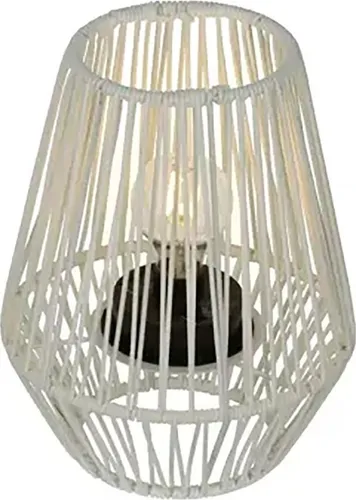 Kaemingk JACKY Solartischlampe, 1-flammig, Schwarz/Weiß - Die stilvolle LED-Solartischlampe JACKY aus Kunststoff bietet eine Leuchtdauer von bis zu 6 Stunden. Mit integriertem Solarmodul und praktischem Schalter ist sie ideal für den Außenbereich.