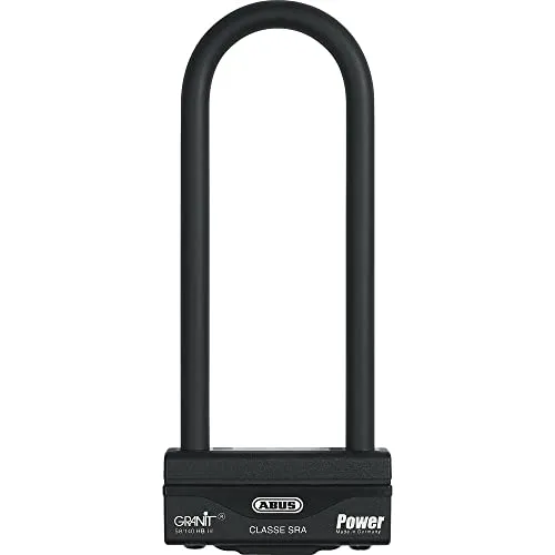 ABUS Bügelschloss Granit Power 58/140HBIII - starkes Motorradschloss mit doppelter Verriegelung - ABUS-Sicherheitslevel 18 - 100 mm Bügelhöhe