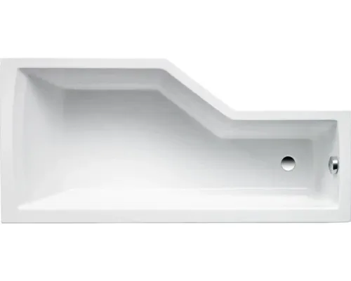 Badewanne OTTOFOND Clip 80 x 170 cm - Acryl-Badewanne in weiß glänzend, ideal für entspannende Bäder und modernes Badezimmerdesign. Leicht und pflegeleicht.