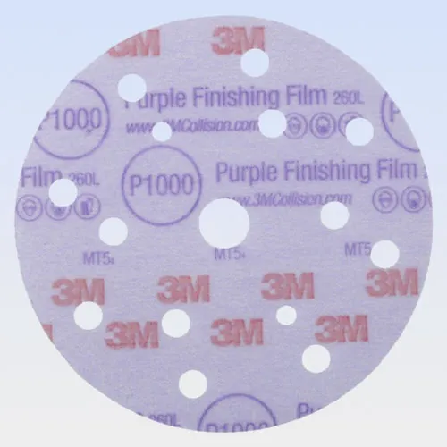 3M Hookit 260L+ Exz.-Scheibe K 1500 - 50 Stück Pack - Schleifpapier für perfekte Oberflächenbearbeitung, 150 mm Durchmesser, hochwertige Klettbefestigung, ideal für Profis und Heimwerker.