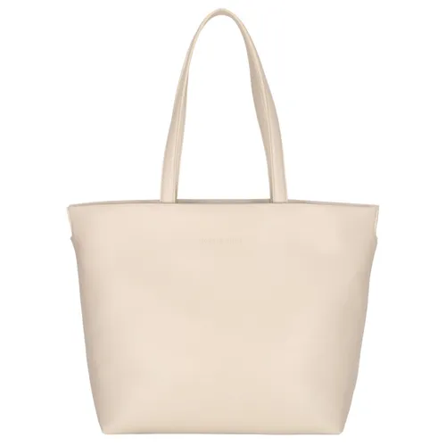 Tommy Hilfiger Shopper TH Logotape Tote - Klassische Beige Tasche - Handtasche mit geräumigem Hauptfach, edlem Metall-Reißverschluss und hochwertigem Kunstleder. Ideal für DIN A4-Unterlagen und perfekt für den Alltag.
