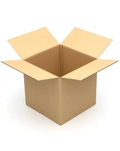 KK Verpackungen Versandkartons 500 x 500 x 500 mm Braun 2-wellig (Innenmaß 486 x 483 x 474 mm) | 1 Stück, Faltkartons Kartons für Versand als DHL Paket Hermes Paketklasse L DPD GLS Paketklasse XL