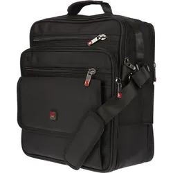 Große Arbeitstasche Hochformat Herren Tasche Flugbegleiter Schultertasche Arbeit - Schwarz