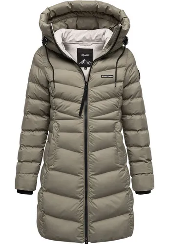 REPUBLIX Winterjacke CECELIA Damen Parka mit großer Kapuze - Gefütterte Damenjacke im Regular Fit, ideal für kalte Tage. Pflegeleicht und bequem, mit praktischen Seitentaschen und stylischer Kapuze in schickem Oliv.
