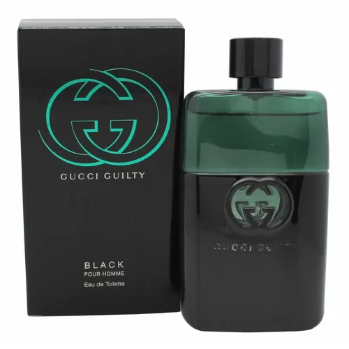 Gucci Guilty Black Pour Homme Eau de Toilette - Herrenduft mit explosiven Noten von Koriander und Lavendel, der Selbstvertrauen und Leidenschaft ausstrahlt – perfekt für den modernen Mann.