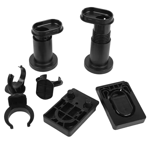 sarcia.eu METOD Schwarz höhenverstellbare Beine, 8cm (1, Schwarz)