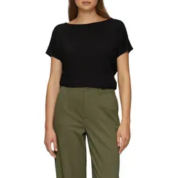 s.Oliver T-Shirt mit Markenlabel schwarz L (40)