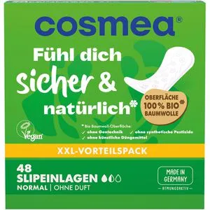 Cosmea Slipeinlagen Bio Normal, normal, ohne Duft, aus Bio-Baumwolle, 48 Stück