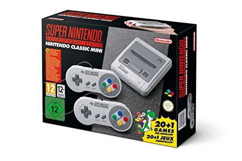 Super Nintendo Classic Mini Konsole - SNES Neu OVP - Heimkonsole im nostalgischen Design, HDMI-Anschluss für modernen Fernseher und zahlreiche vorinstallierte Klassiker für stundenlangen Spielspaß.