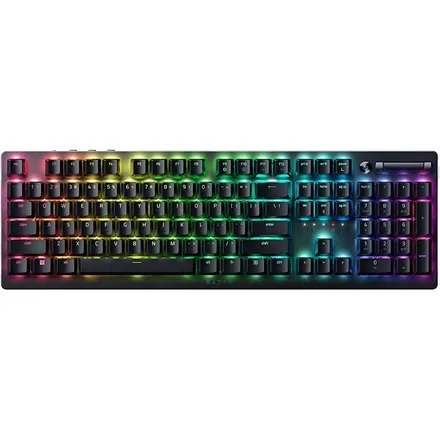 Razer DeathStalker V2 - Gaming Tastatur mit RGB-Beleuchtung - Hochwertige Gaming-Tastatur mit Razer linearem optischen Switch für blitzschnelle Reaktionszeiten und individuell einstellbarer RGB-Hintergrundbeleuchtung.
