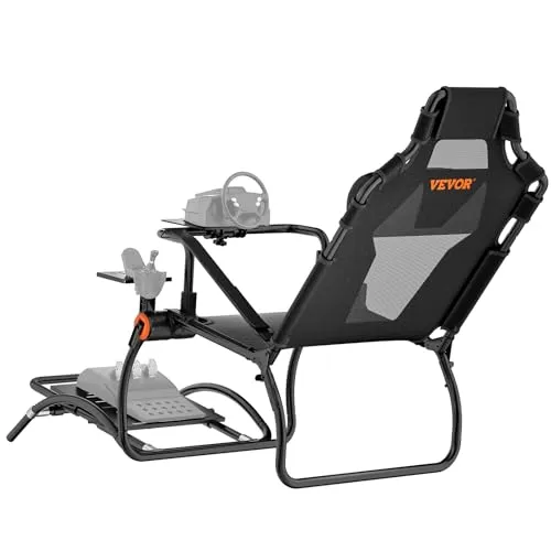VEVOR Rennlenkradständer, faltbar für Logitech G923/G920/G29 - Ständer für PlayStation 4 mit einstellbarem Pedalwinkel und kompakter, faltbarer Bauweise für einfaches Verstauen und maximalen Komfort beim Racing.