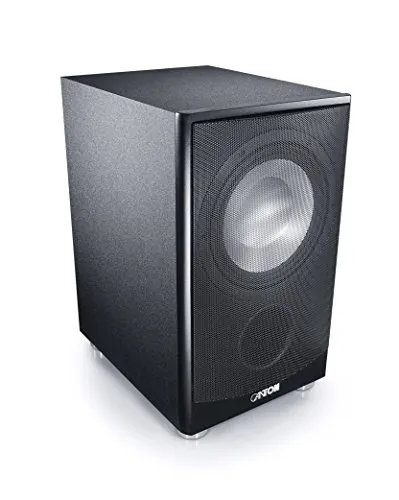 Canton AS 85.2 SC (schwarz) - Aktives Subwoofersystem - Leistungsstarker aktiver Subwoofer mit Bassreflexsystem, ideal für beeindruckenden Sound. Nennleistung von 200 Watt sorgt für kraftvolle Bässe in jedem Raum.