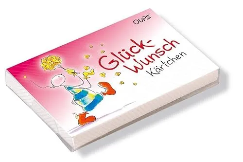 Oups Kärtchenbox: Glückwunsch Kärtchen