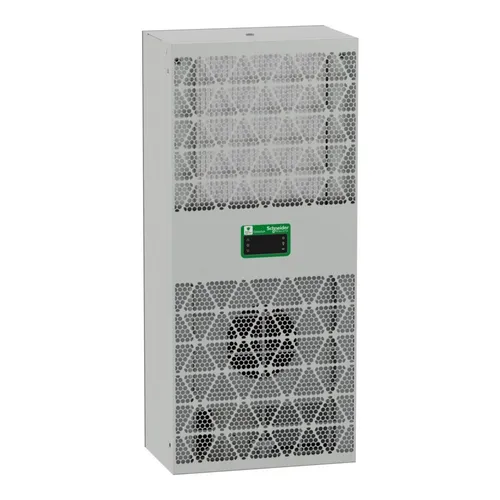 Schneider Electric Wandanbau-Kühlgerät NSYCU800DG - Klimagerät für Schaltschränke mit 875 W Kühlleistung, ideal für präzise Temperaturregelung in engen Räumen.