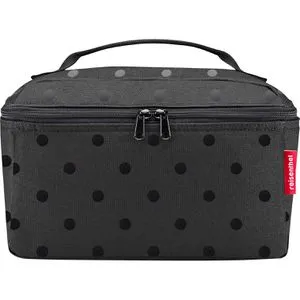 Reisenthel Kulturbeutel Beautycase 4L - glossy dots black - Reisetaschen, nachhaltiger Kulturbeutel aus recyceltem Polyester, wasserabweisend und mit vielseitigem Stauraum für optimale Organisation.