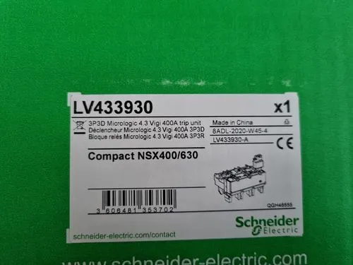 SCHNEIDER ELECTRIC Micrologic 4.3 160-400A Auslöser LV433930 - Zuverlässiger Auslöser für Schneider Steuergeräte, ideal für professionelle Anwendungen im Elektrobereich, mit geprüfter Qualität und hoher Sicherheit.
